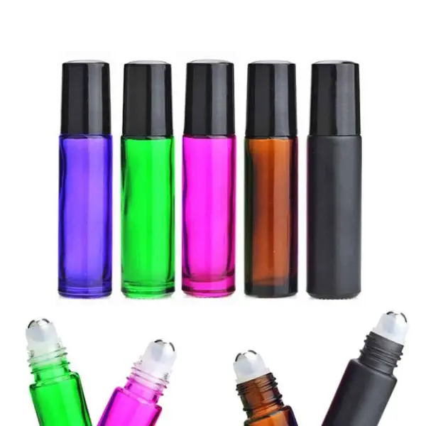 10ml gekleurde parfumrollers essentiele olie rollerflesjes