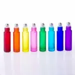 10ml parfumroller flesjes regenboog chakra kleuren rollerfles dik glas