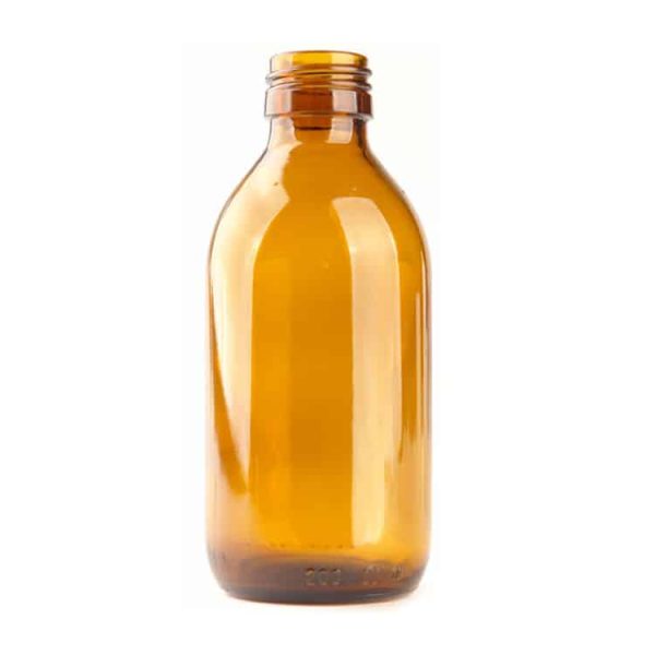 200ml medicijnfles amber bruin glas din28 28 410