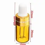3ml druppel pipetflesjes essentiele olie amber glas