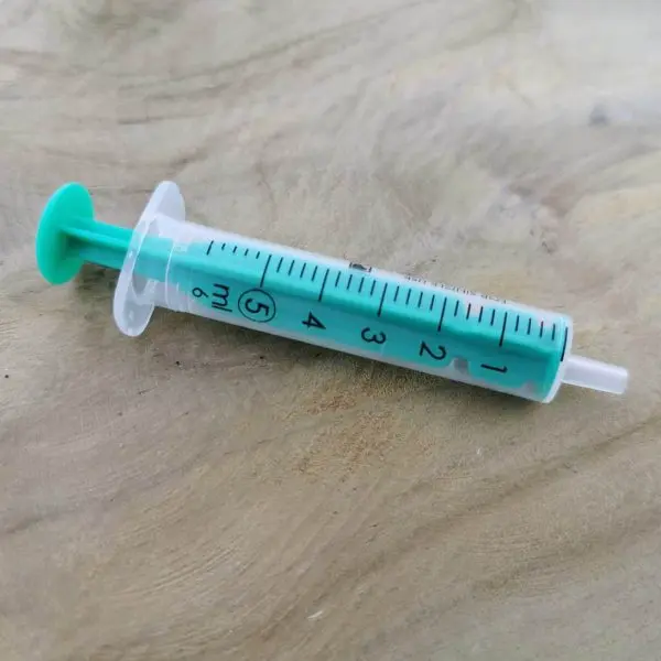 5 ml injectiespuit zonder naald