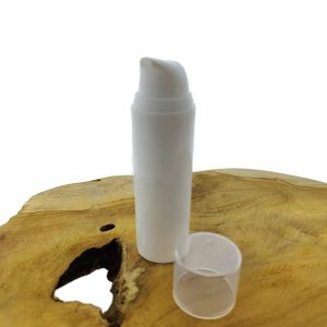 50ml airless dispenser wit lotion gel creme pomp flesje