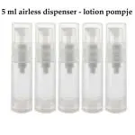 5ml airless dispenser transparant lotion pomp flesje