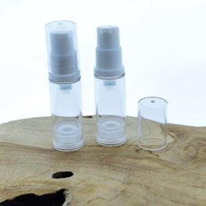 5ml airless dispenser transparant lotion pomp flesje