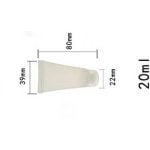 Lege tube 20ml plastic transparant hervulbaar afmetingen