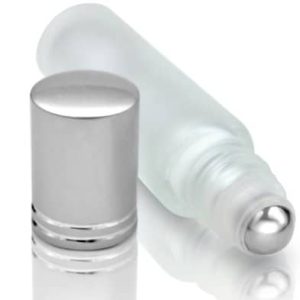 Parfum flesje leeg metalen roller mat glas etherische olie fles 10ml 1
