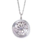 Parfum ketting antiek zilveren medaillon aroma diffuser pad