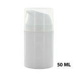 airless creme pomp flesje 50ml wit