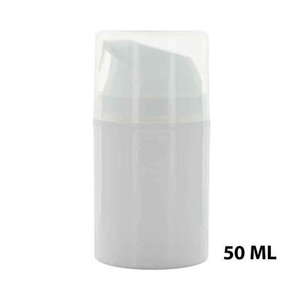 airless creme pomp flesje 50ml wit
