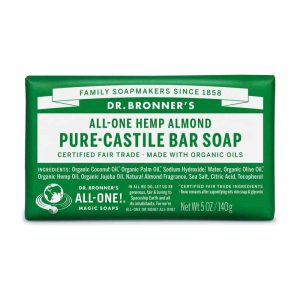 amandel vaste zeep dr bronners bar soap 140gr