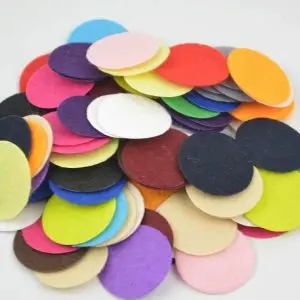 aroma pads 25mm vilt rond parfum diffuser medaillion