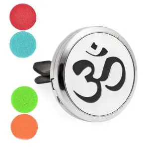 auto geur medaillon aum ohm om mantra ventilatie diffuser clip essentiele olien