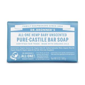 baby mild neutrale zeep dr bronners bar soap 140gr