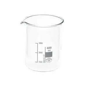 bekerglas 400 ml medium lm maatbeker hittebestendig borosilicaat glas