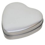 blikken potje hart aluminium verpakkingen hartvormig