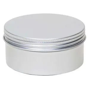 blikken potjes rond 250ml schroefdeksel aluminium verpakkingen