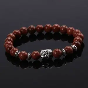 boeddha kralen armband goudsteen