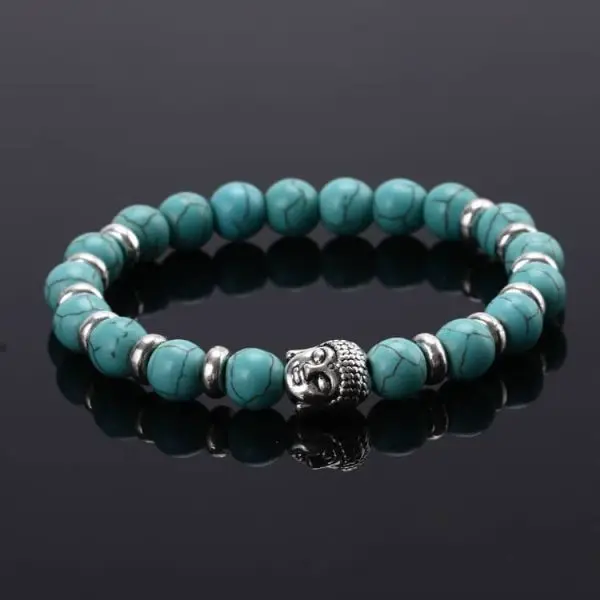 buddha armband kralen turquoise crystal natuurstenen