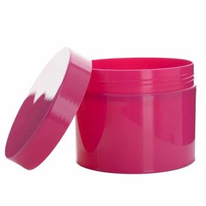 cosmetica pot roze 350ml schroefdeksel
