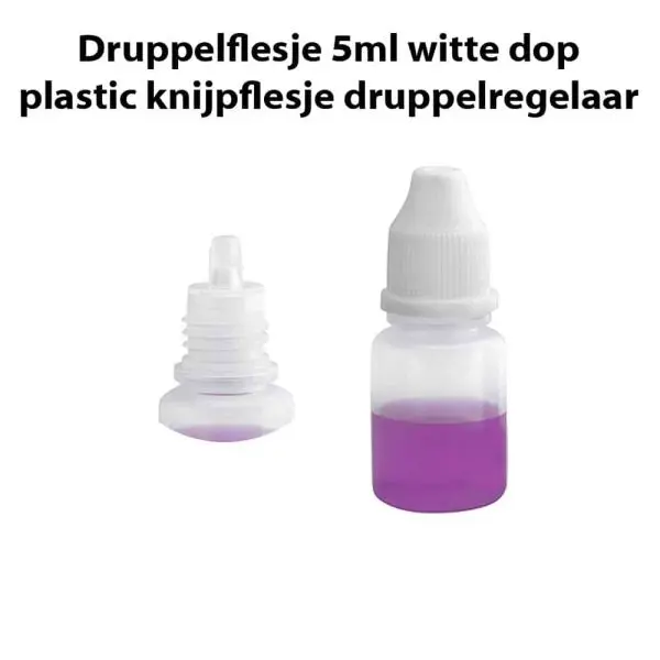 druppelflesje 5ml hdpe plastic knijpflesje druppelregelaar