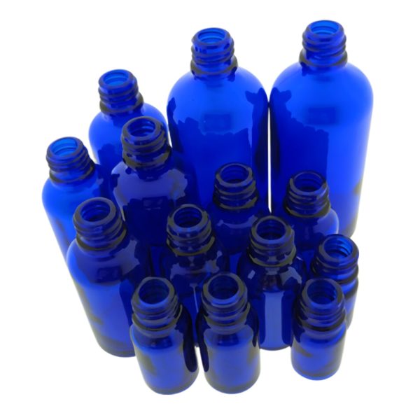 Druppelflesjes Kobalt Blauw Glas DIN18