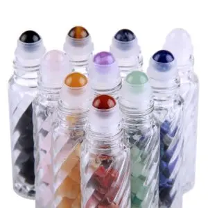 edelsteen parfumrollers roller flesjes sierglas 10ml glazen essentiele olie edelstenen rollers