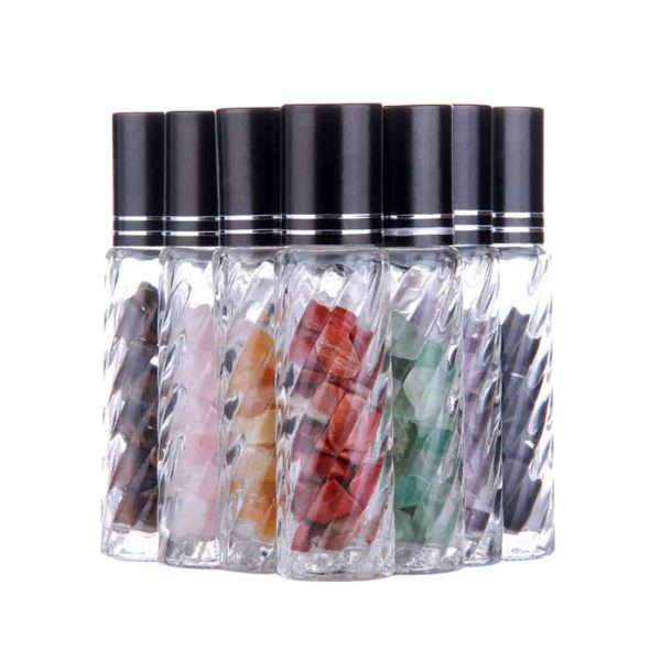 edelsteen rollerflesjes edelstenen sierglas glas 10ml glazen parfumrollers essentiele olie rollers
