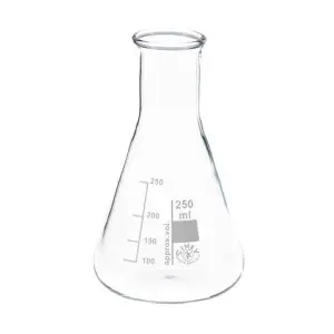 erlenmeyer 250 ml nauwmonds hittebestendig borosilicaat glas