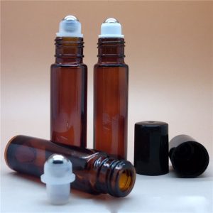 essentiele olie roller flesjes roll on parfumroller fles amber bruin glas 10ml