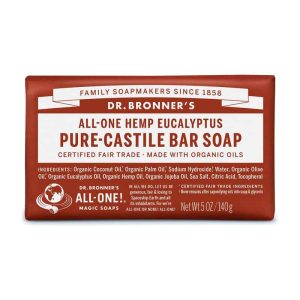 eucalyptus vaste zeep dr bronners bar soap 140gr
