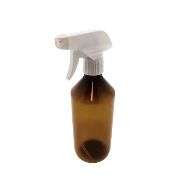 fles 500ml amber bruin trigger sprayer verstuiver spraypistool wit