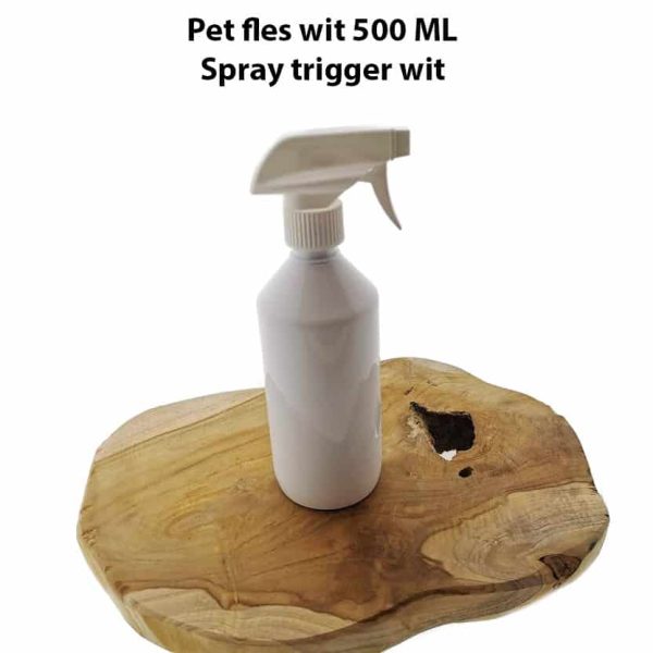 fles 500ml wit hg spray trigger verstuiver pomp wit d28