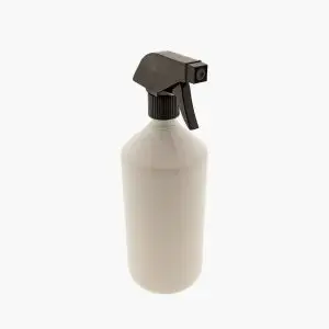 Fles 500ml wit + Spray trigger verstuiver pomp