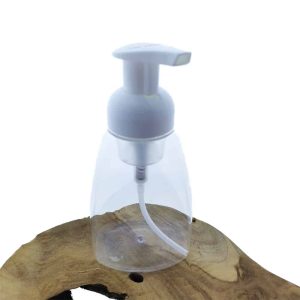 foam schuim pomp dispenser fles transparant 300ml foamer zeeppomp wit