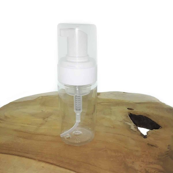 foam schuim pomp set transparant fles 100 ml foamer dop wit zeeppomp dispenser