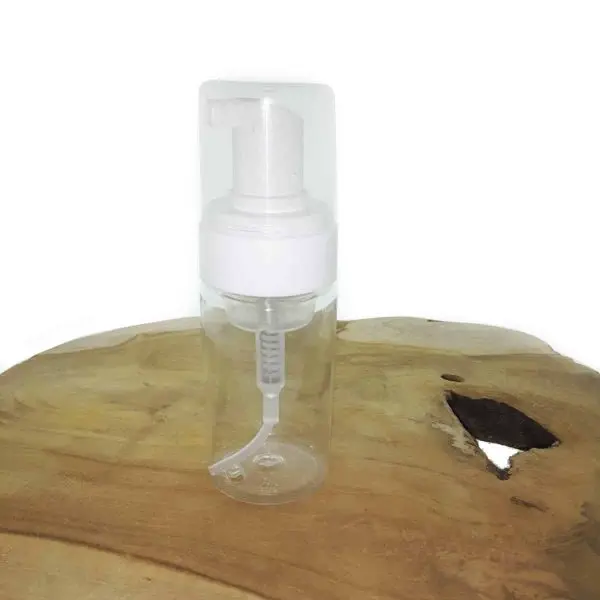 foam schuim pomp set transparant fles 100 ml foamer dop wit zeeppomp dispenser
