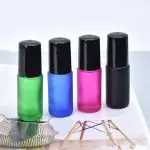 gekleurde parfumroller essentiele olie rollerflesjes dik glas 5ml 4st