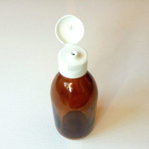 glazen fles 250 ml klapdop medicijnfles amber bruin glas din28 1