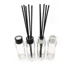 glazen geurfles 50ml reed diffuser kristal glas rotan geurstokjes