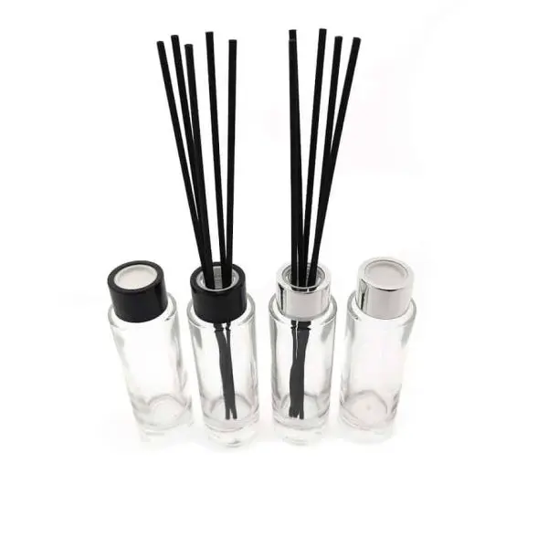 glazen geurfles 50ml reed diffuser kristal glas rotan geurstokjes