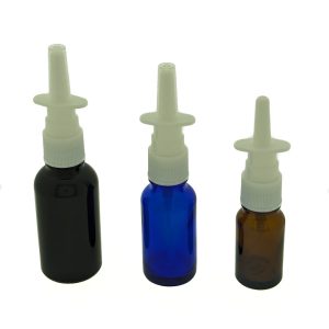 Glazen fles neusspray vernevelaar pomp verstuiver neuspomp 5ml t/m 100ml