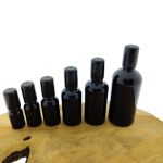 glazen roller flessen zwart glas roller inzet dop zwart