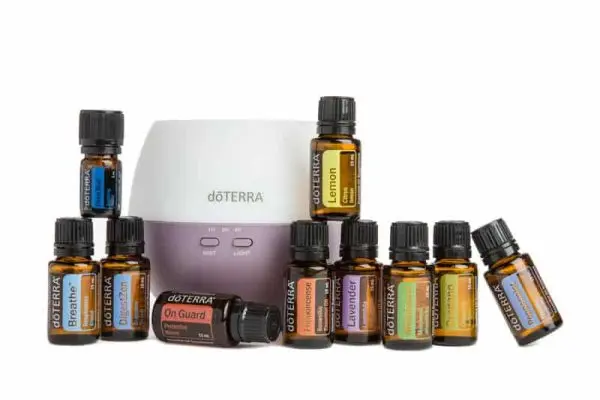 home essentials kit doterra 10 essentiele olien petal diffusser