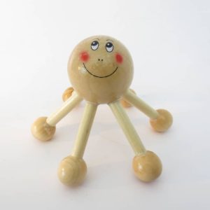 houten massage spin zespoot hoofd schouder rug massage