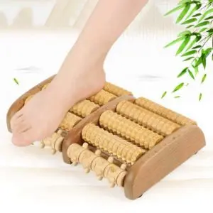 houten voetmassage roller dubbele voetroller voet massage reflexologie