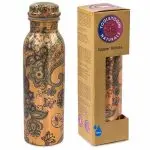 koperen drinkfles paisley geprint