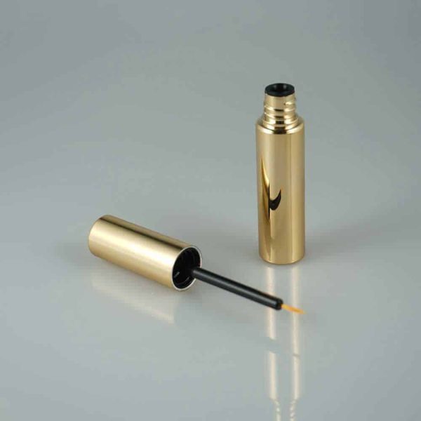 lege eyeliner verpakking goudkleurig liner penseel make up kwastje