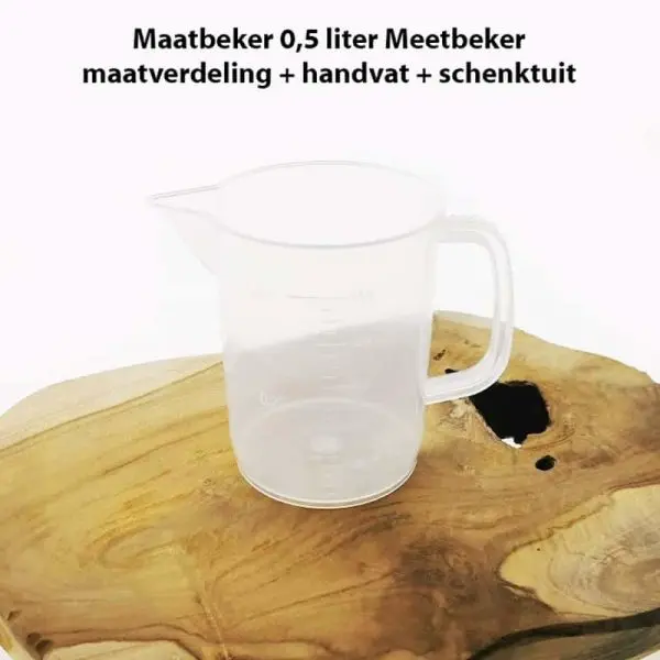 maatbeker 05 liter meetbeker maatverdeling handvat schenktuit