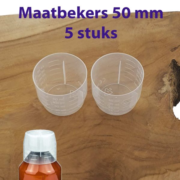 maatbekers 50ml meetbekers transparante maatcilinders pp28