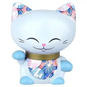 mani the lucky cat blauw 70 mm